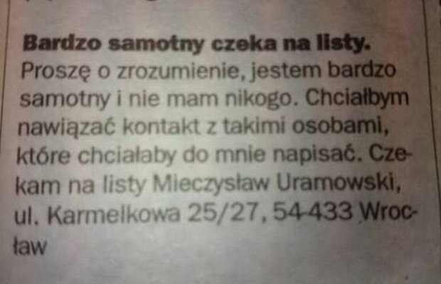 Piszemy listy do Mieczysława. | źródło